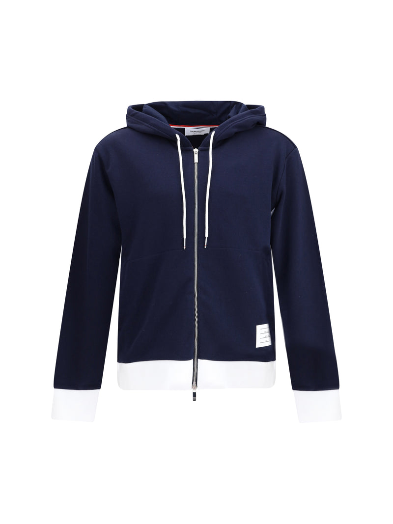 Thom Browne Thom Browne Cotton Hoodie Navy Men - World Class Fashion