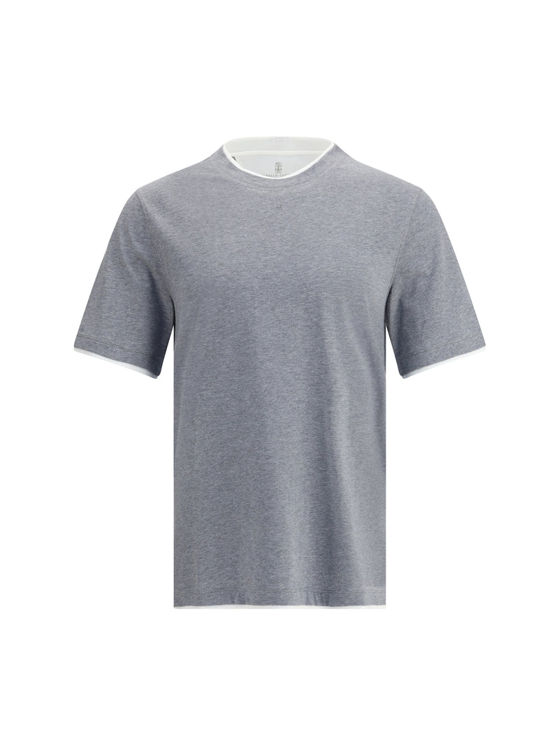 Brunello Cucinelli Brunello Cucinelli Cotton T-shirt Grey Men - World Class Fashion