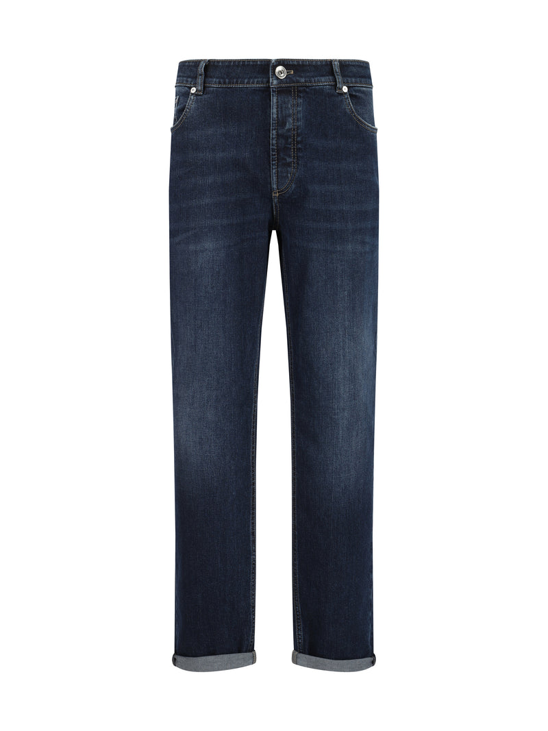 Brunello Cucinelli Brunello Cucinelli Straight Jeans Dark Denim Men - World Class Fashion