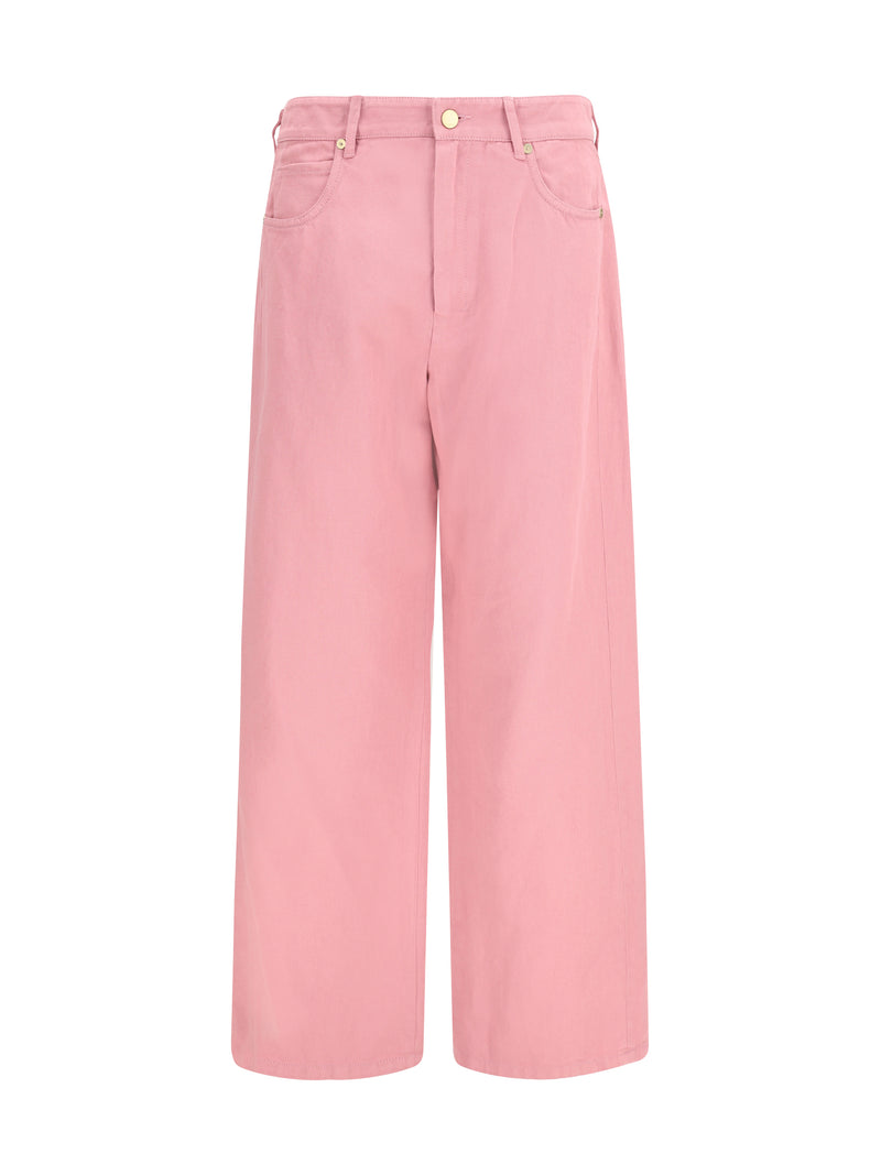 's Maxmara 'S Maxmara Cotton and Linen Pants Peonia - World Class Fashion