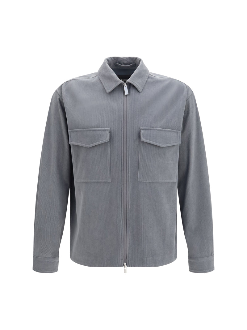 Laminar Laminar Corduroy Jacket with Zip Grey Men - World Class Fashion