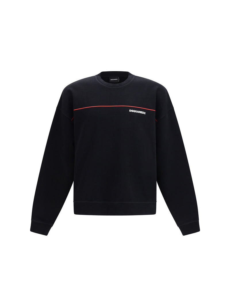 Dsquared2 Dsquared2 Cotton Crew Neck Sweatshirt Black Men - World Class Fashion