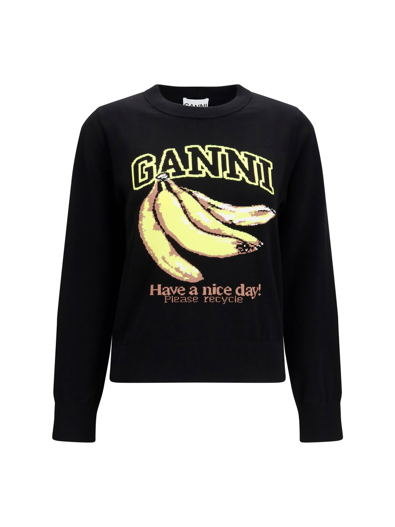 Ganni Ganni Banana-print Sweater - World Class Fashion