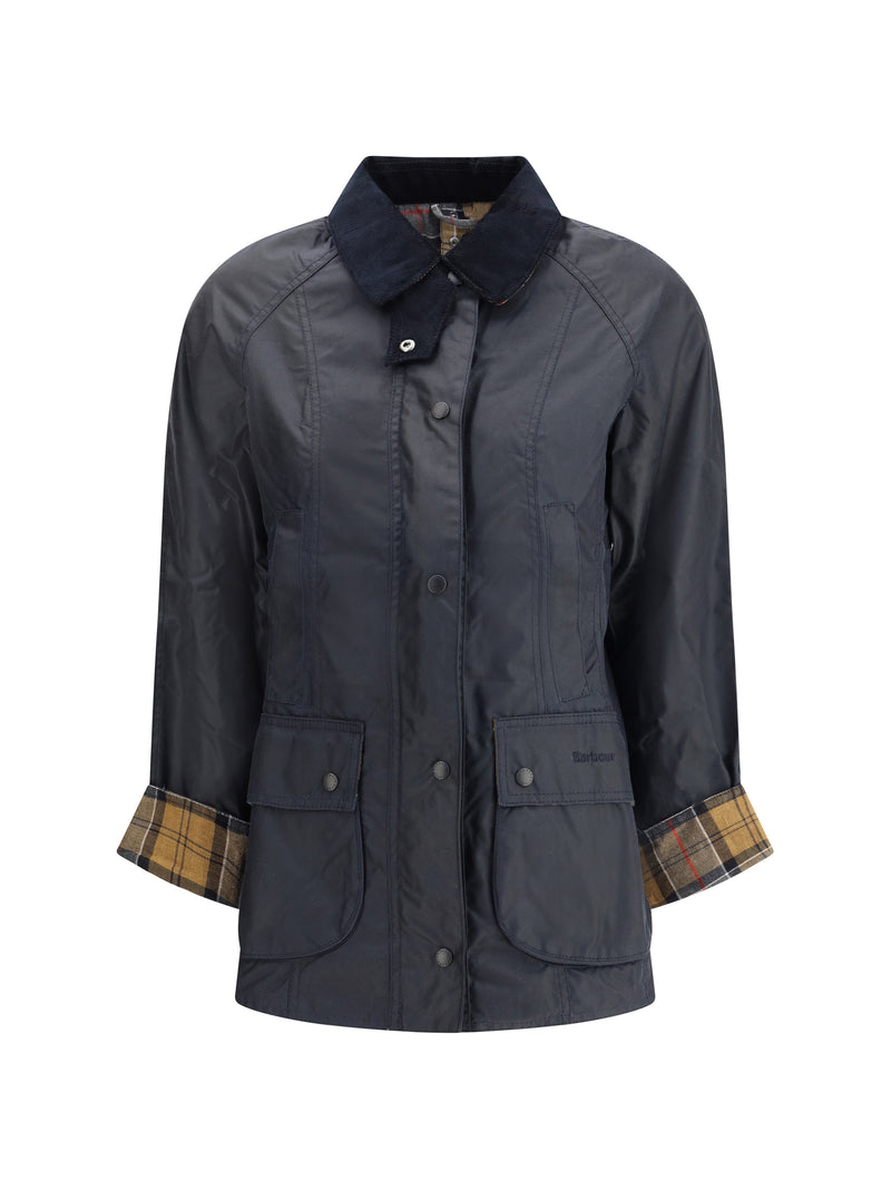 Barbour Barbour Breadnell Waxed Jacket Navy - World Class Fashion