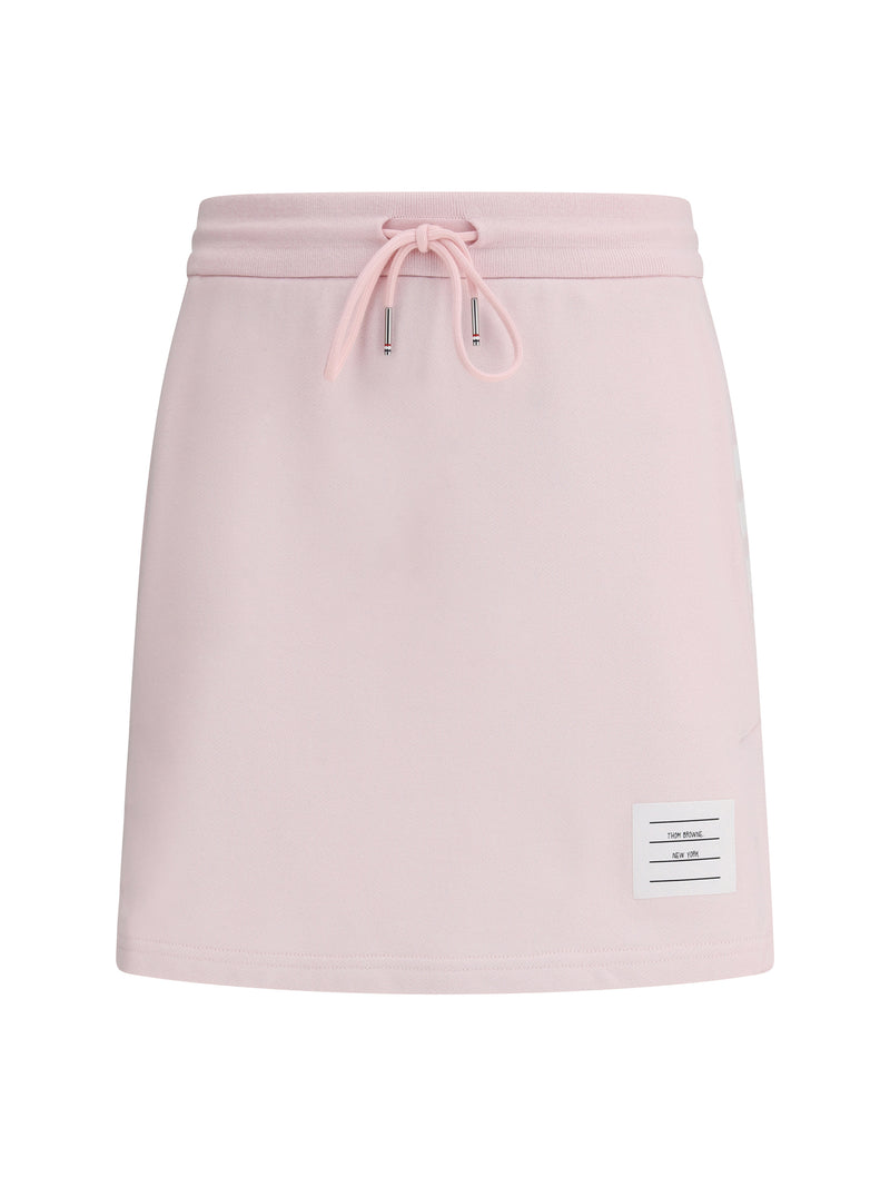 Thom Browne Thom Browne Cotton Mini Skirt Light Pink - World Class Fashion