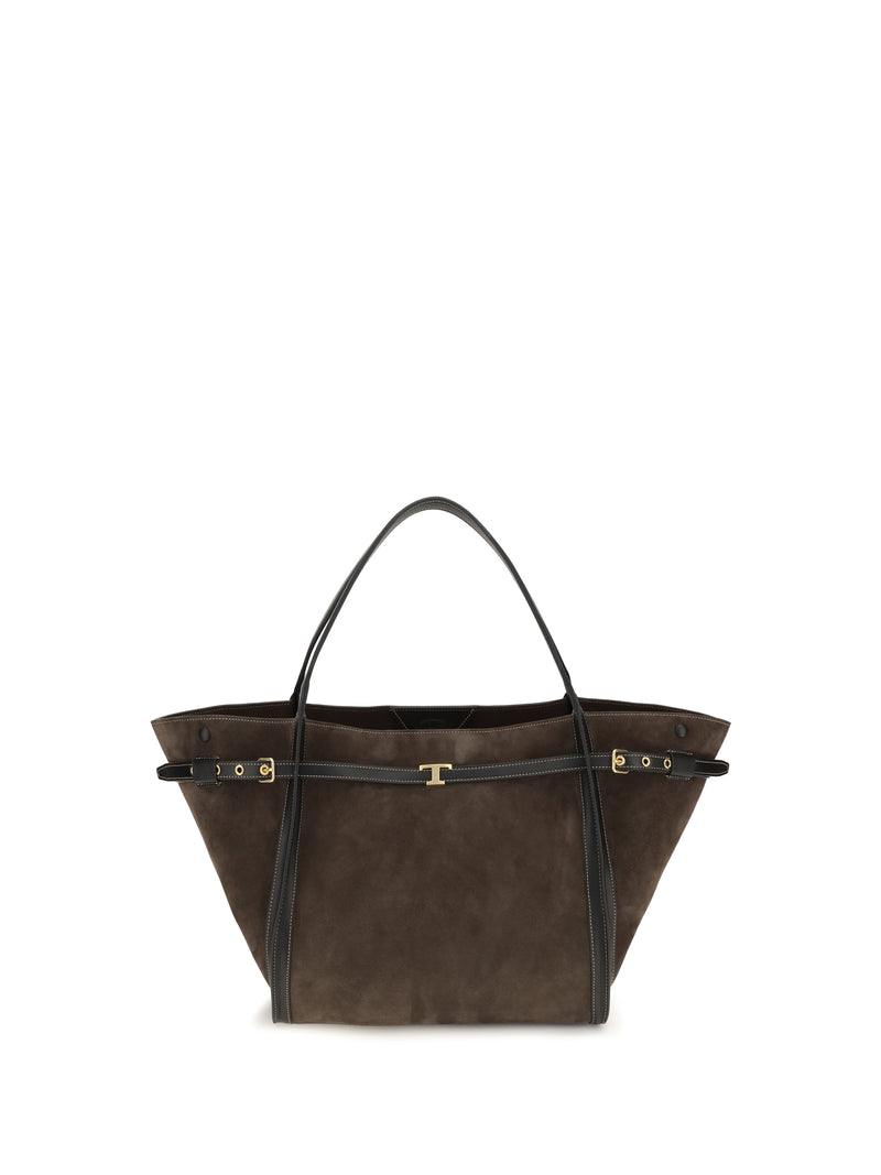 Tod’s Tod's Suede Tote Bag Brown Women - World Class Fashion