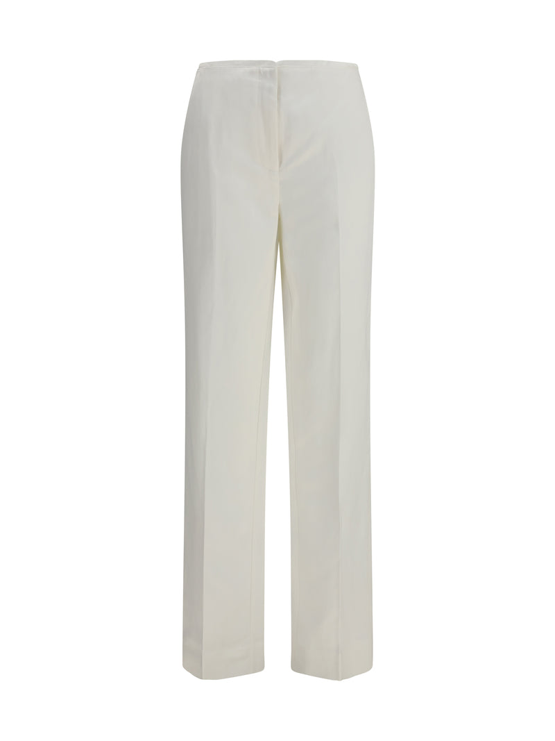 Toteme Toteme Easy Raw Edge Pants Blancos - World Class Fashion