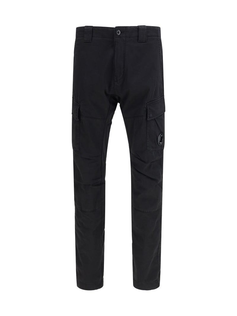 C.P. Company C.P. Company Stretch Satin Cargo Pants Black - World Class Fashion