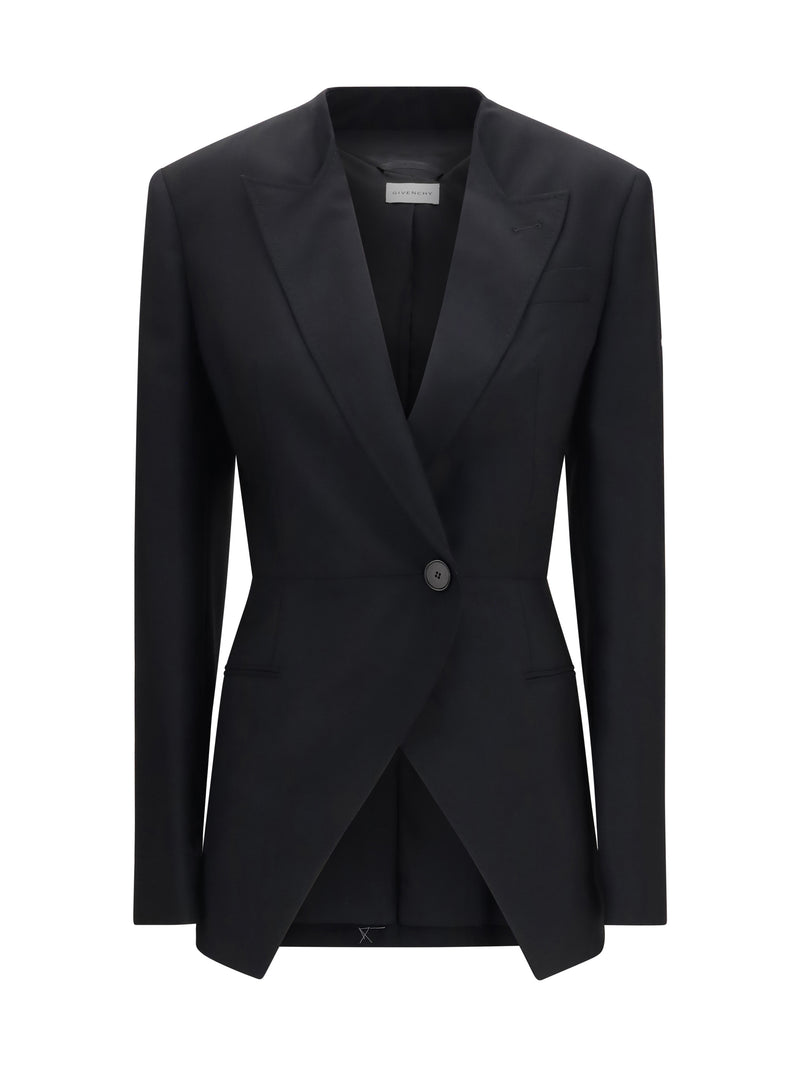 Givenchy Givenchy Cut-out Double-breasted Blazer Black - World Class Fashion