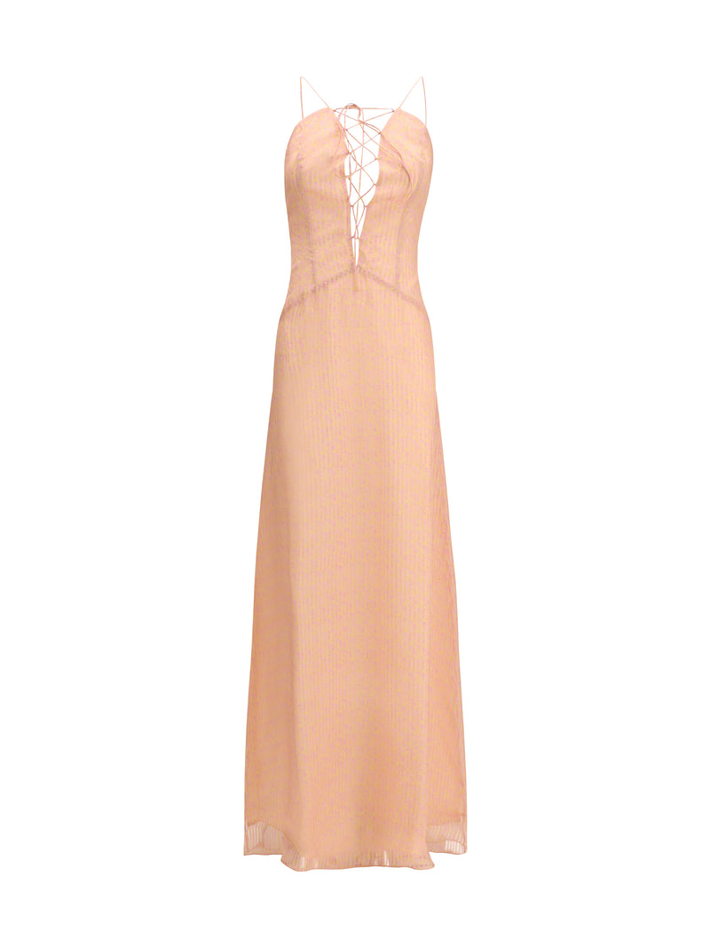 Kristina Ti Kristina Ti Charlene Amnesia Long Dress Pink - World Class Fashion