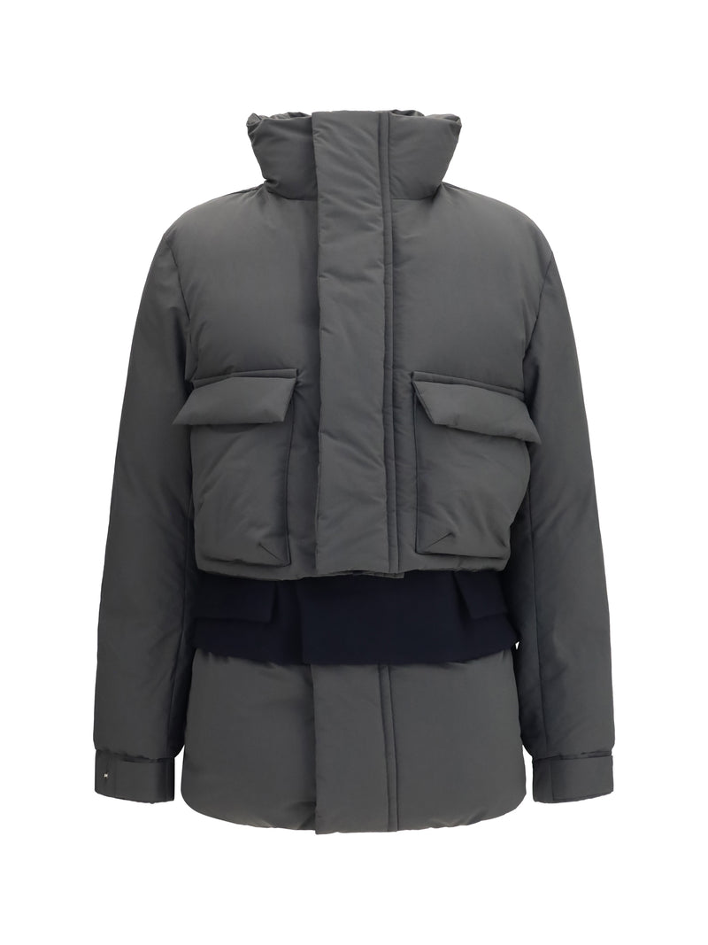 Sacai Sacai Double Padded Jacket With Zip Closure - World Class Fashion