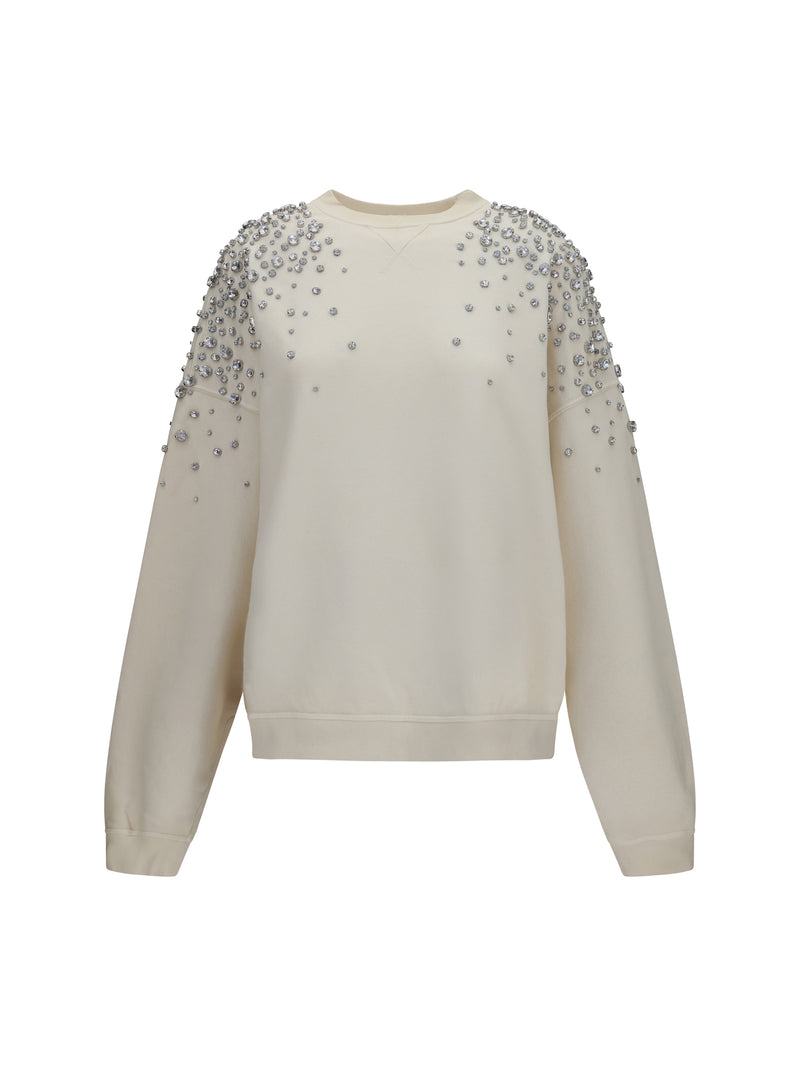 Golden Goose Golden Goose Embellished Sweatshirt Heritage White - World Class Fashion