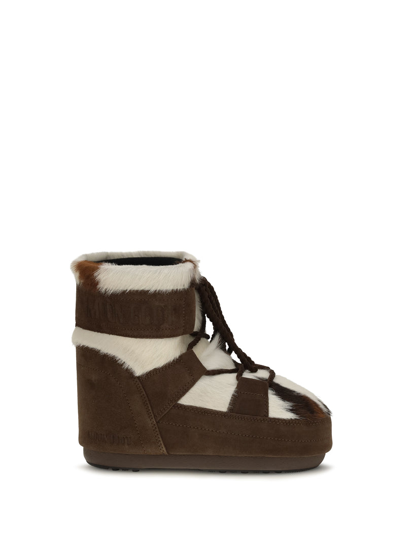 Moon Boot Moon Boot Icon Low Archive 1985 Pony-hair Boots White/Cocoa - World Class Fashion