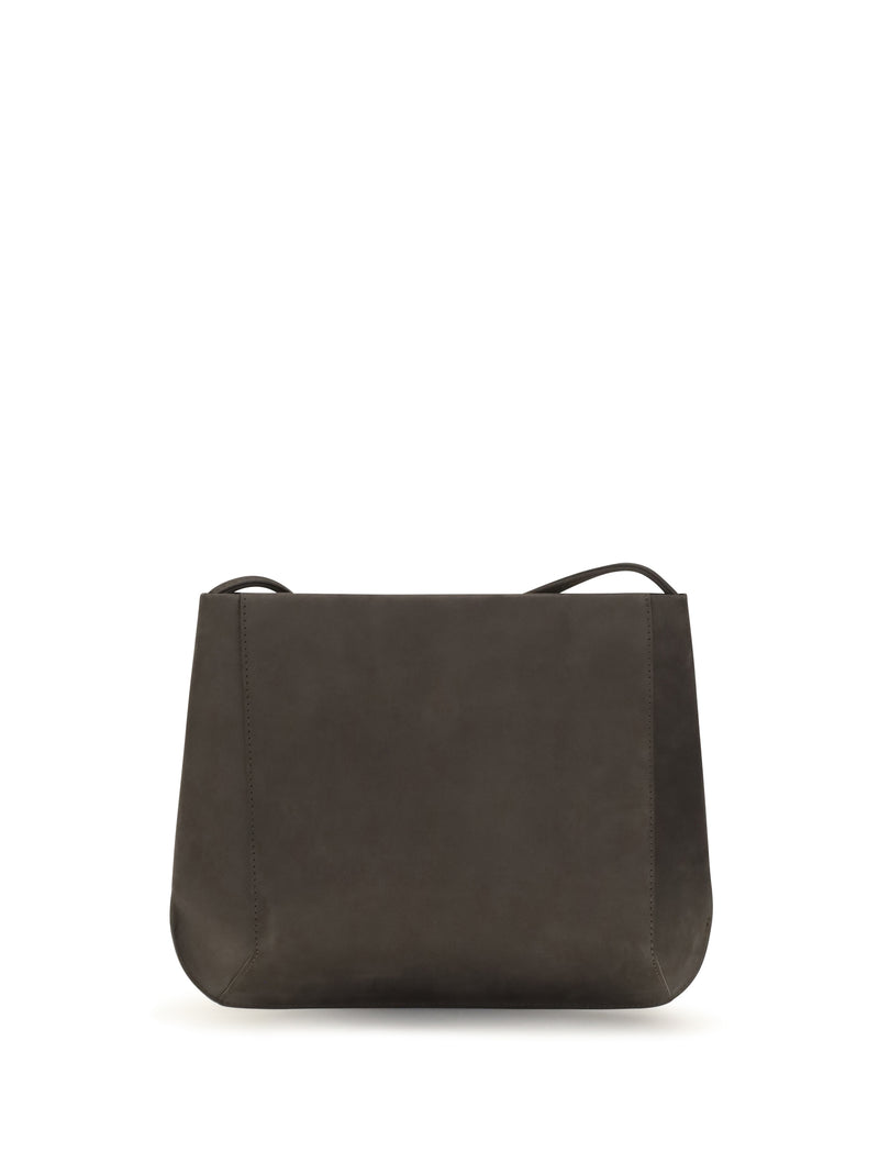 Fane Fane Loge Brushed Leather Crossbody Bag Brule - World Class Fashion