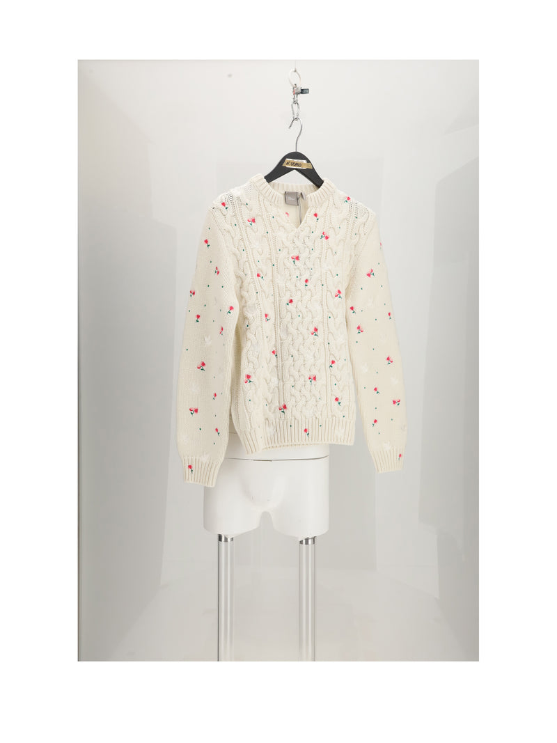 Dior Homme Dior Homme Look 59 Jersey Fiori Blanco/Multicolor - World Class Fashion