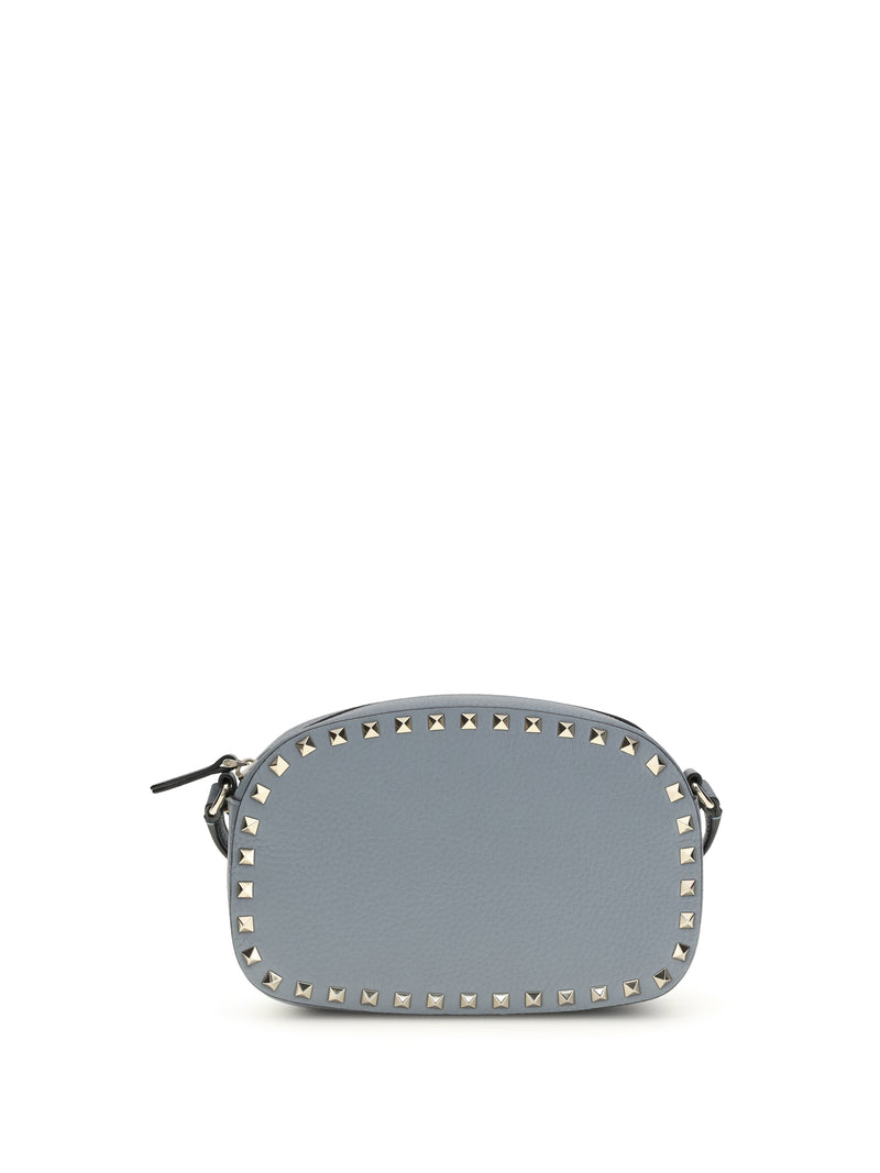 Valentino Garavani Valentino Garavani Rockstud Shoulder Bag Stone Grey - World Class Fashion
