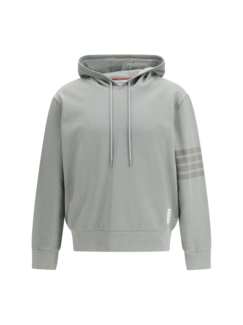 Thom Browne Thom Browne Cotton Hoodie Light Grey Men - World Class Fashion