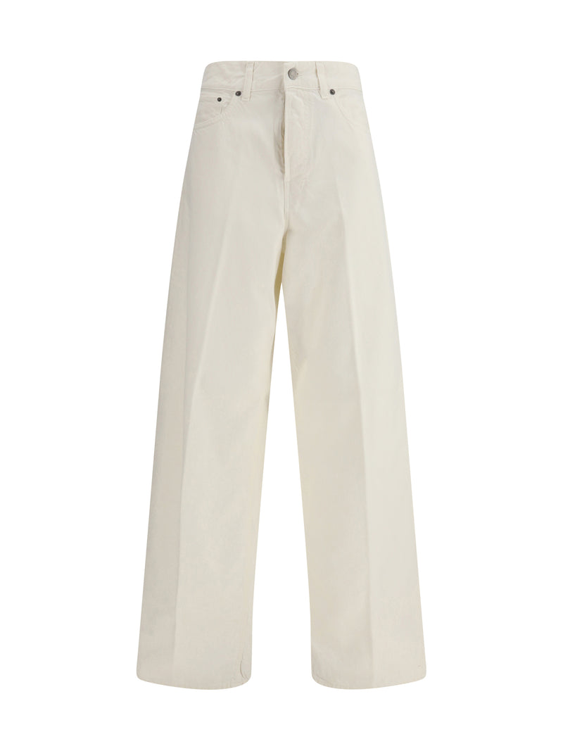 Haikure Haikure Bethany Twill 45 Jeans Off White - World Class Fashion