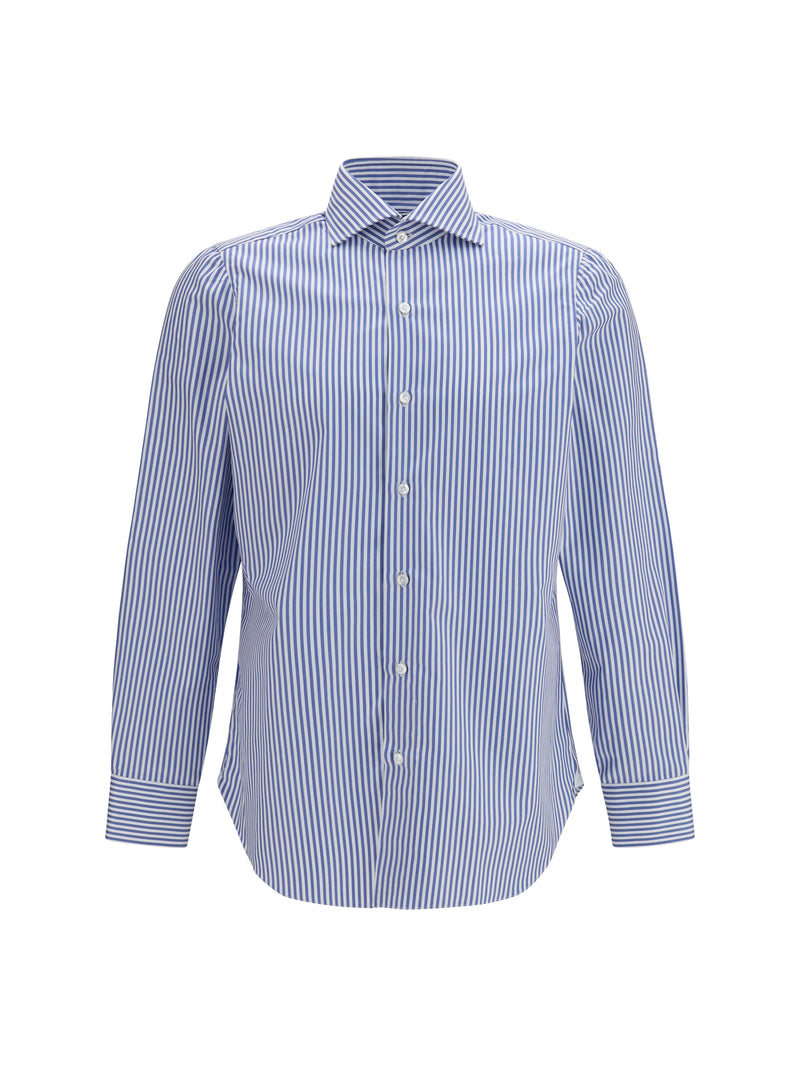 Finamore Finamore Striped Shirt Blue Men - World Class Fashion