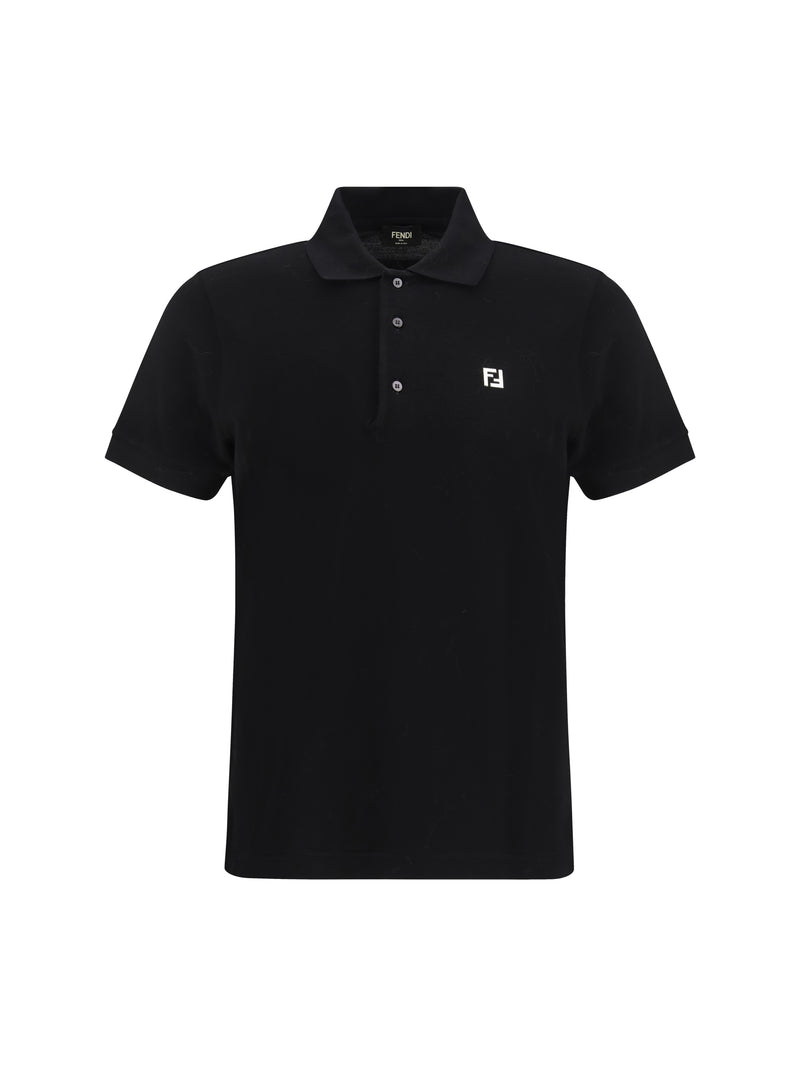 Fendi Fendi Cotton Polo Nero Men - World Class Fashion
