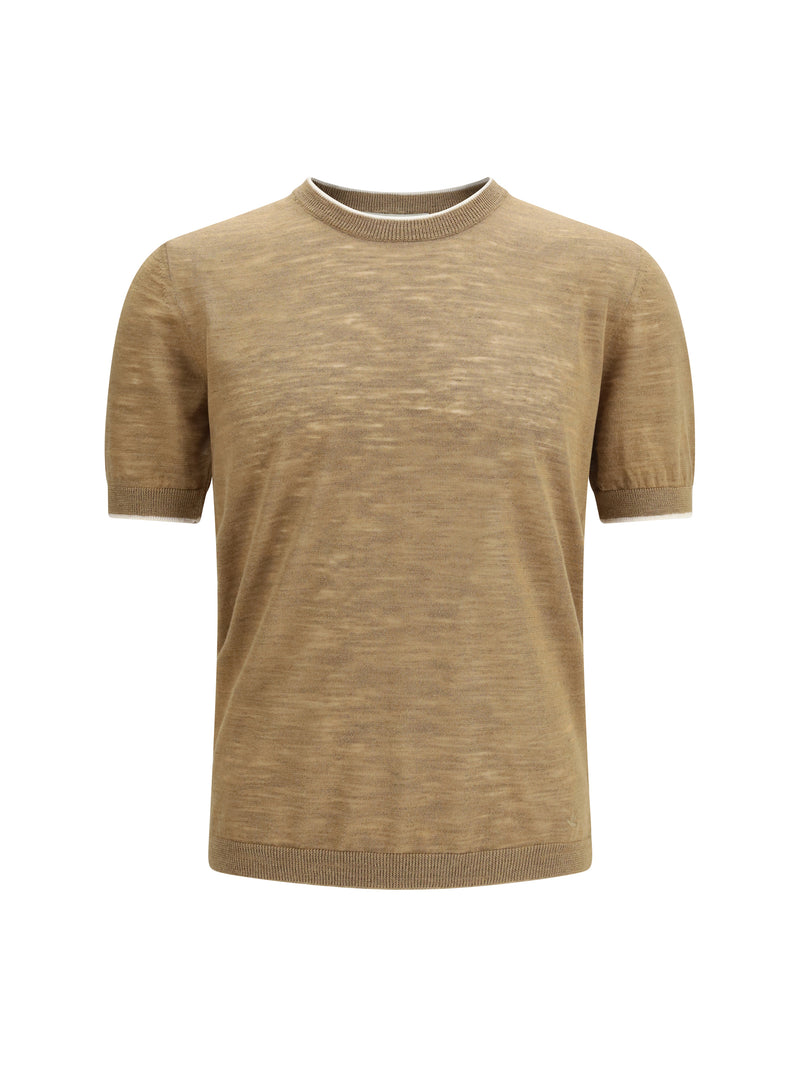 Brooksfield Brooksfield Short-sleeved Linen Blend Shirt Miglio - World Class Fashion