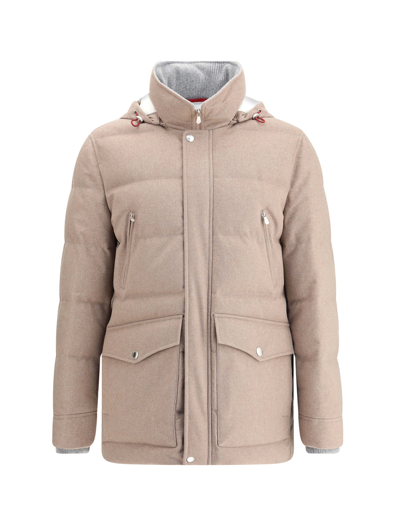 Brunello Cucinelli Brunello Cucinelli Cashmere Down Jacket CBK06 - World Class Fashion