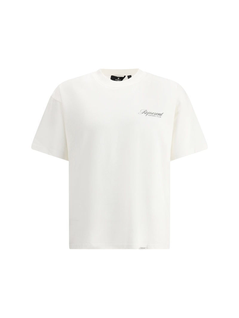 Represent Represent Cotton T-shirt Flat White Men - World Class Fashion