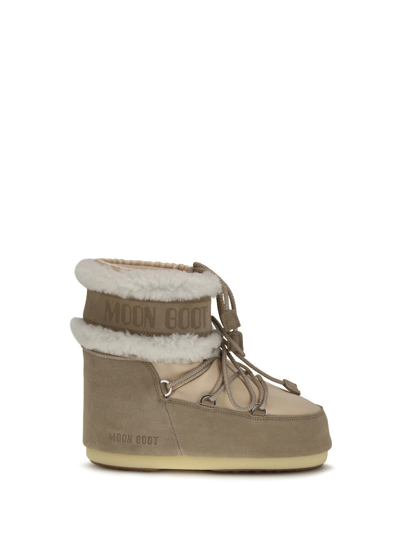 Moon Boot Moon Boot Icon Low Pearly Plus Booties Pale Peach - World Class Fashion
