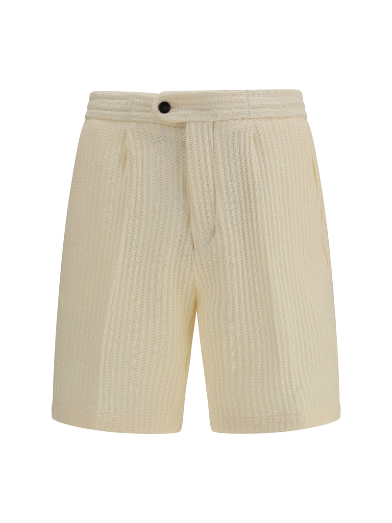 Germano Germano Textured Bermuda Shorts 092 - World Class Fashion