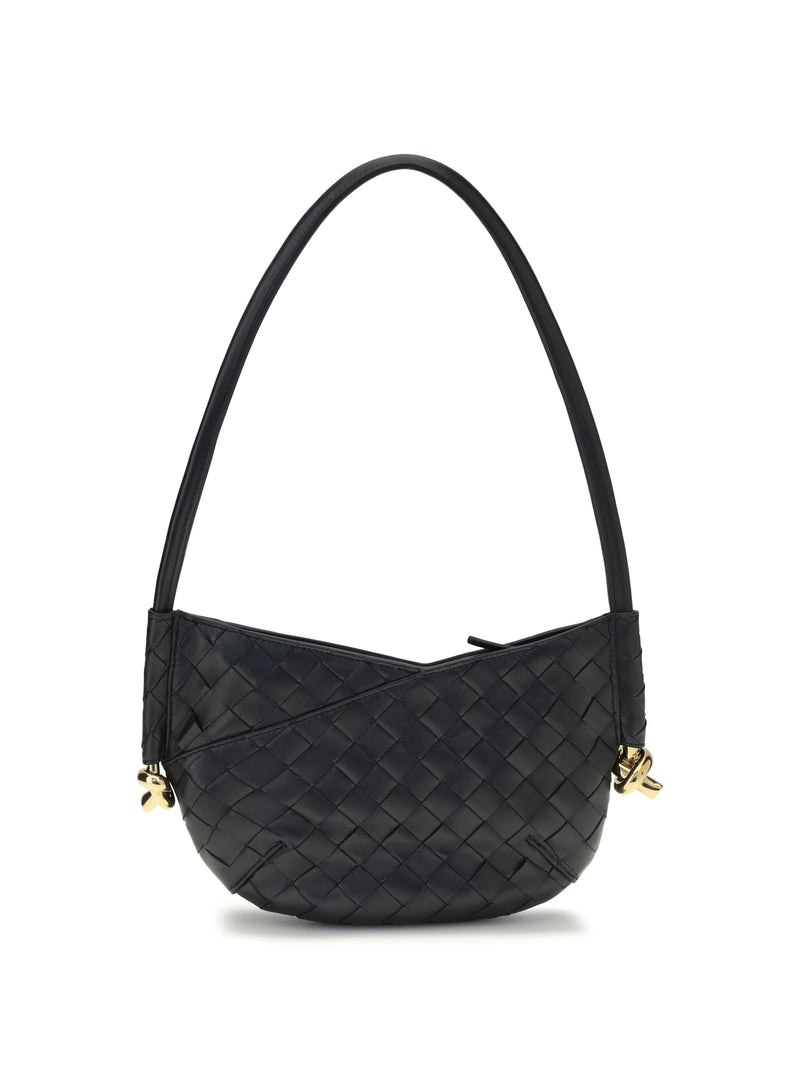 Bottega Veneta Bottega Veneta Mini Solstice Shoulder Bag Navy - World Class Fashion