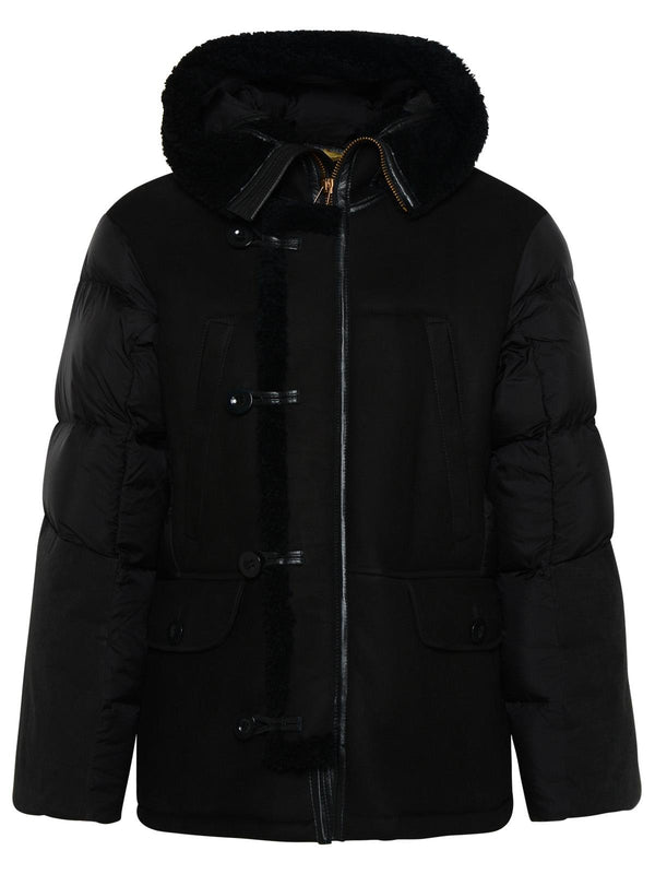 Ten C Black Nylon Blend B7 Parka