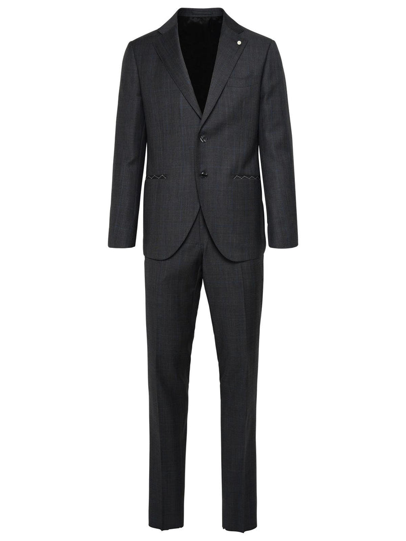 Luigi Bianchi Traje de Lana Gris Luigi Bianchi para Hombre - World Class Fashion