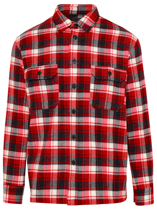 Destin Webster Red Check Cashmere Blend Shirt