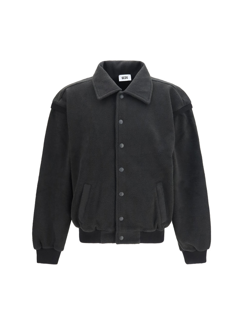 Gcds Gcds Varsity Logo Lounge Jacket Black Men - World Class Fashion