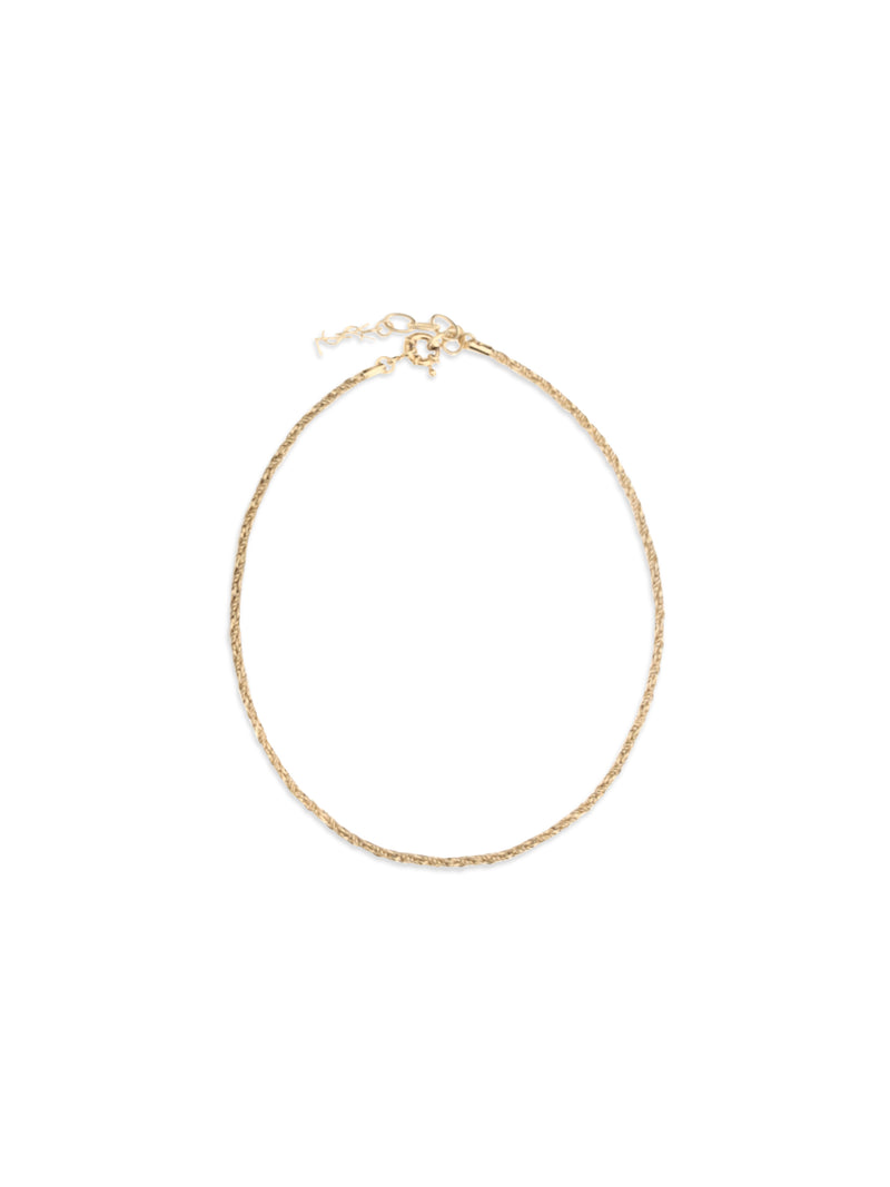 Saint Laurent Saint Laurent Metal Chain Necklace Gold - World Class Fashion