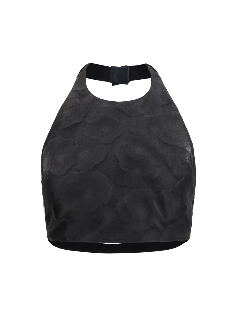 Max Mara Max Mara Fumetto Cropped Top Black - World Class Fashion