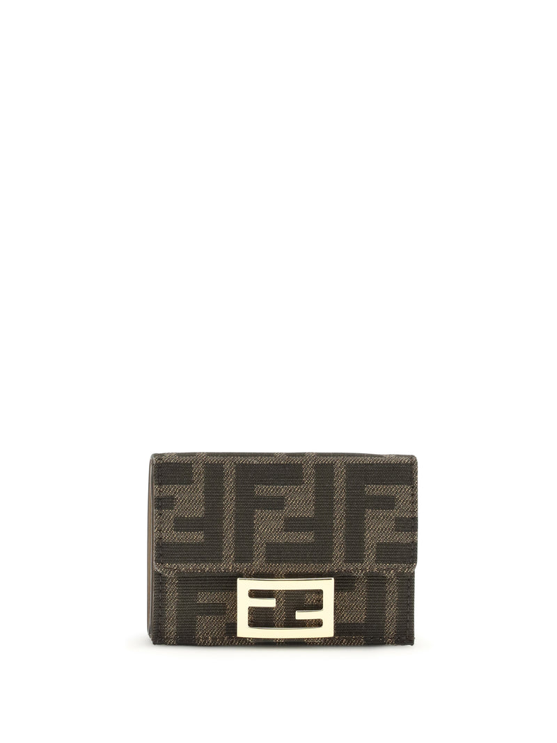 Fendi Fendi FF Trifold Wallet Brown Women - World Class Fashion