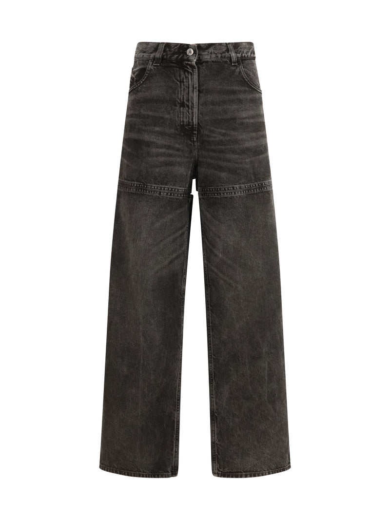 The Attico The Attico Jeans Cut Out Black/White Women - World Class Fashion