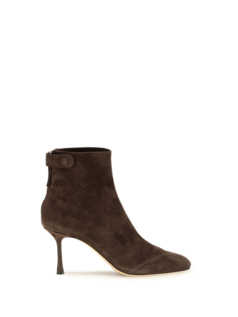 Francesco Russo Francesco Russo Suede Ankle Boots Cacao - World Class Fashion