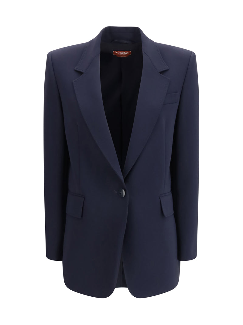 Max Mara Studio Max Mara Studio Bosco Blazer Blue - World Class Fashion