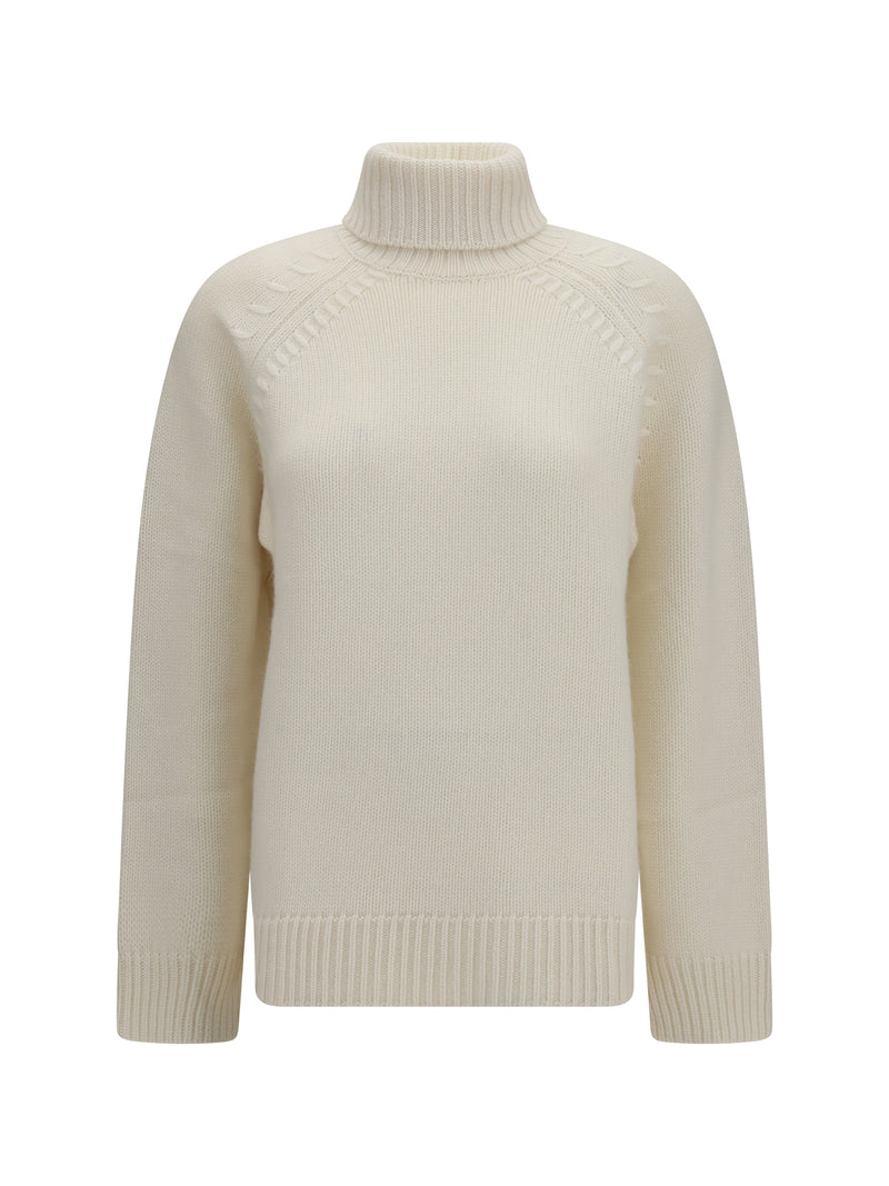 P.a.r.o.s.h. P.a.r.o.s.h. Turtleneck Cashmere Sweater Panna - World Class Fashion