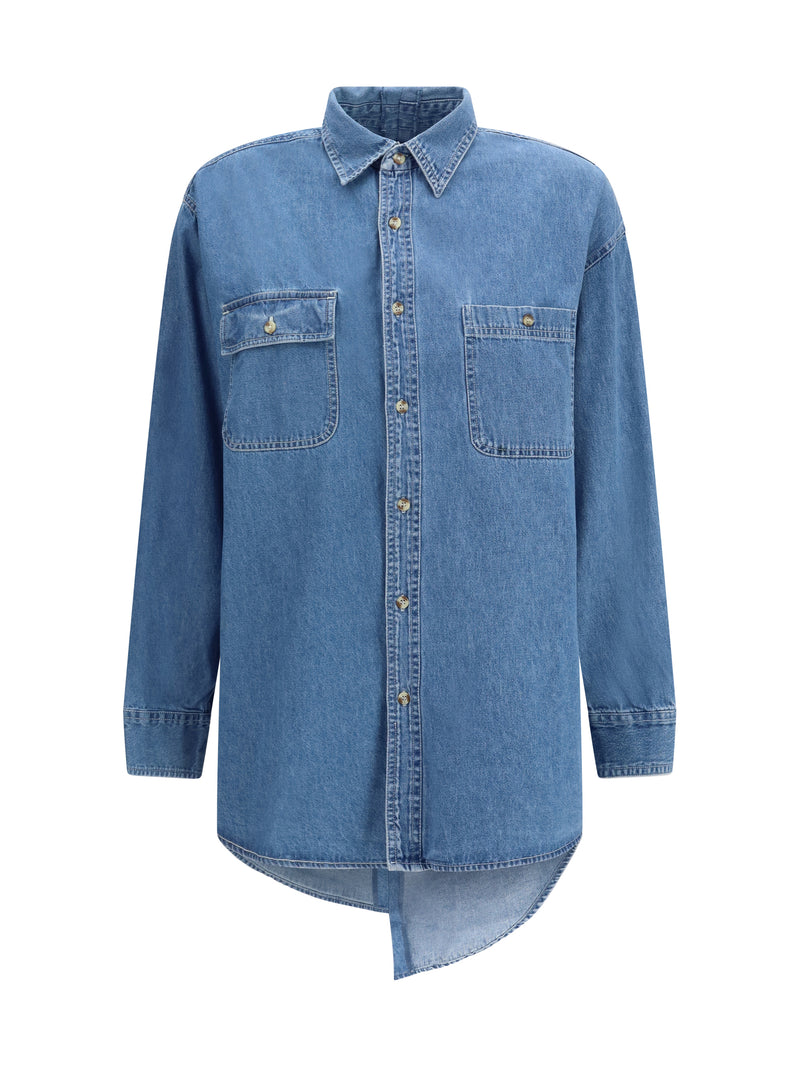 E.l.v. Denim E.l.v. Denim Denim Shirt Mid Blue Women - World Class Fashion