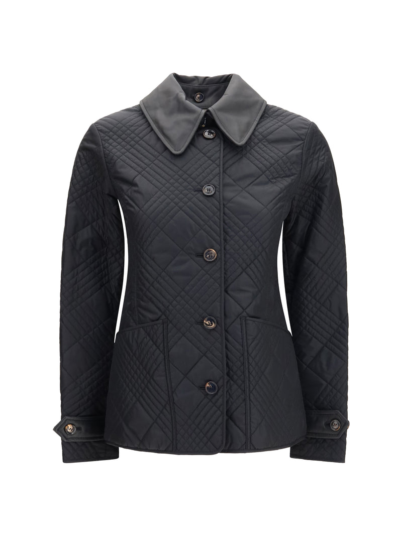 Burberry Burberry Fernleigh Quilted Nylon Jacket Black - World Class Fashion