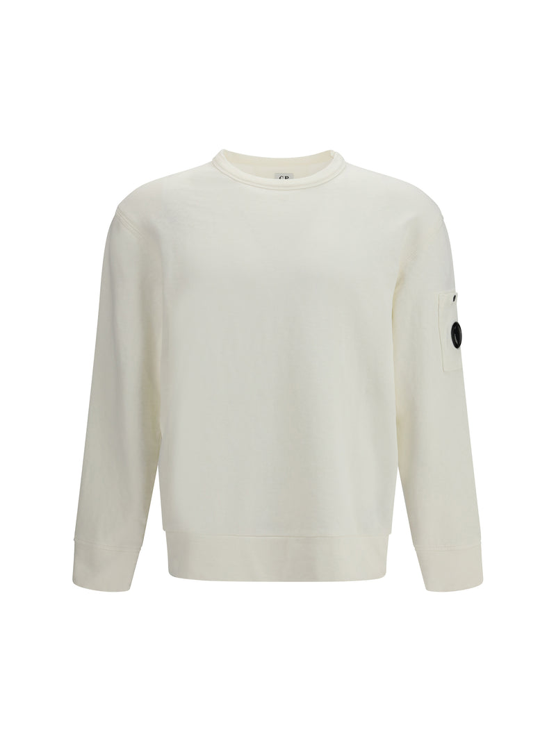 C.P. Company C.P. Company Crewneck Sweatshirt Gauze White - World Class Fashion