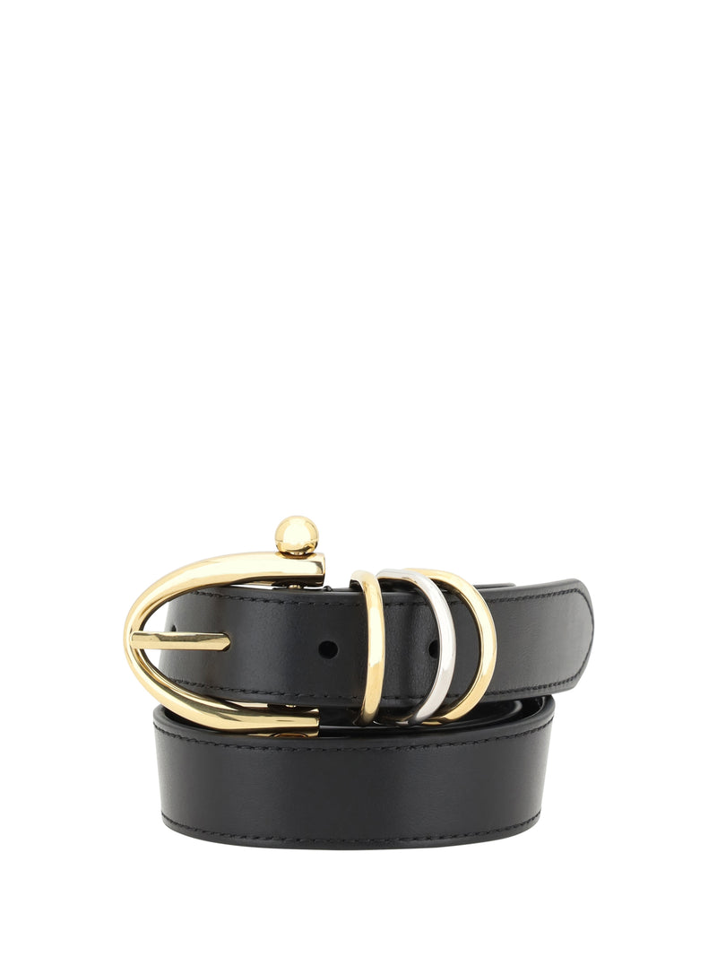 Chloe Chloé Leather Bracelet Belt Black - World Class Fashion