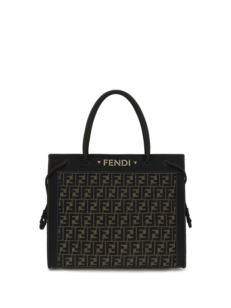 Fendi Fendi Large Magic FF Logo Shopping Bag Tobacco - World Class Fashion