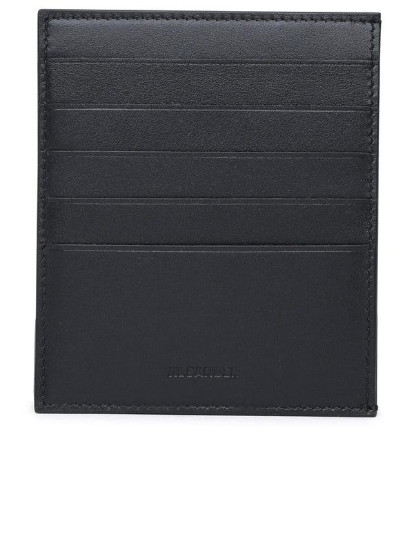 Jil Sander Black Leather Card Holder