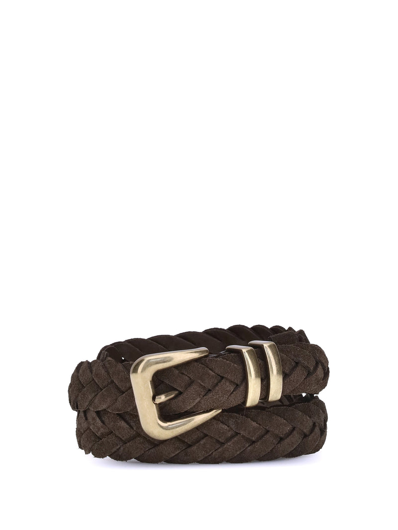 Brunello Cucinelli Brunello Cucinelli Leather Woven Belt Brown Men - World Class Fashion