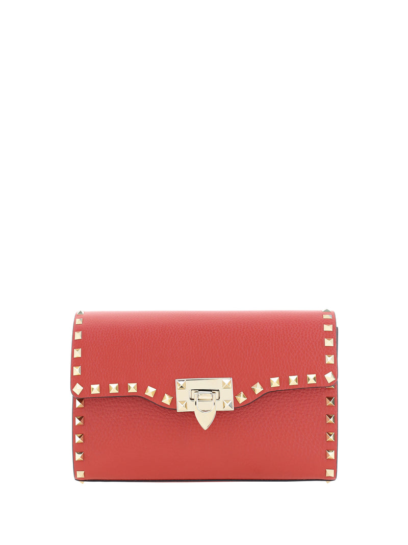 Valentino Garavani Valentino Garavani Small Rockstud Grained Calfskin Shoulder Bag - World Class Fashion