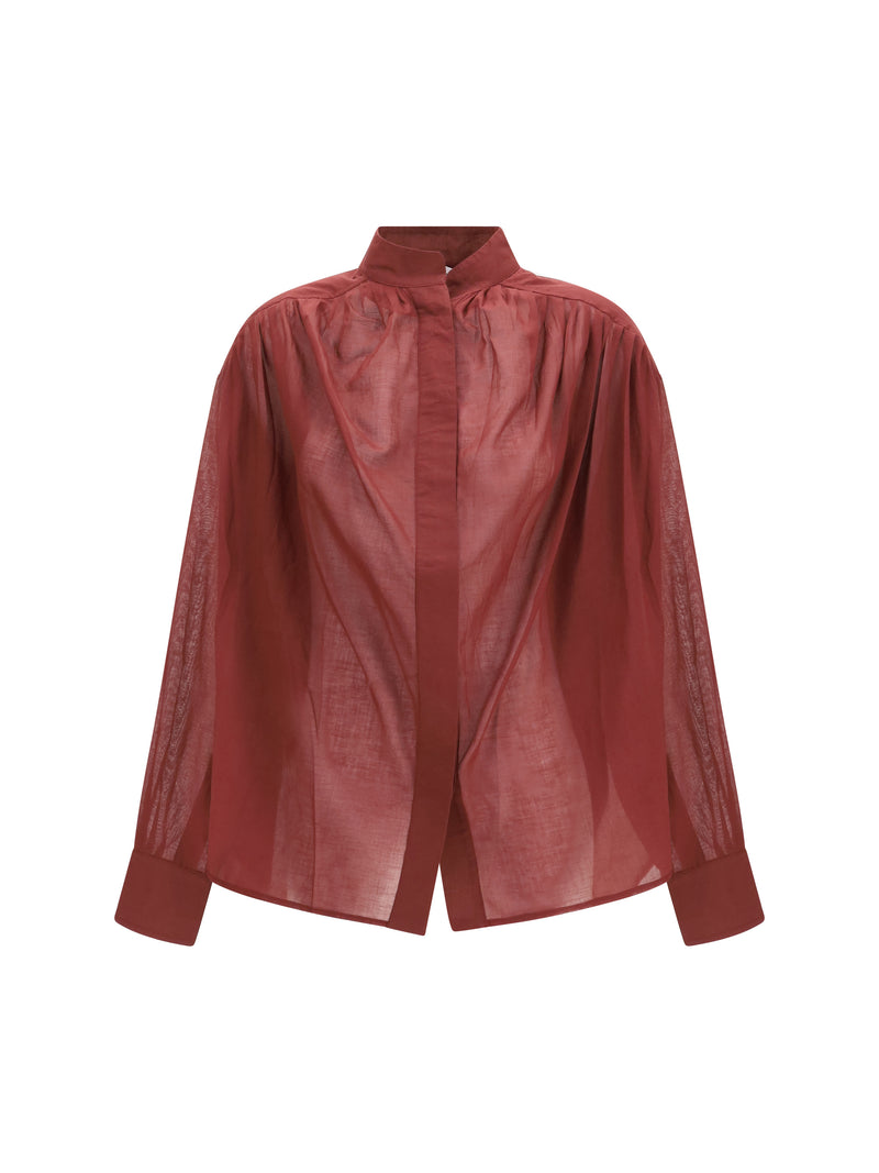 The Andamane The Andamane Rania Oversized Shirt Rouge Noir - World Class Fashion